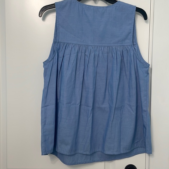 Francesca’s Blue Rain Tassel Tank - Picture 2 of 6